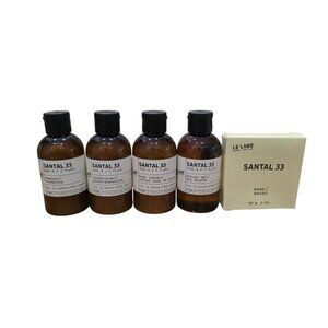 Le Labo Santal 33 Set Shampoo Conditioner Shower Gel Body Lotion Soap 3 fl oz